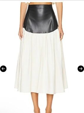 Weworewhat drop waist midi skirt